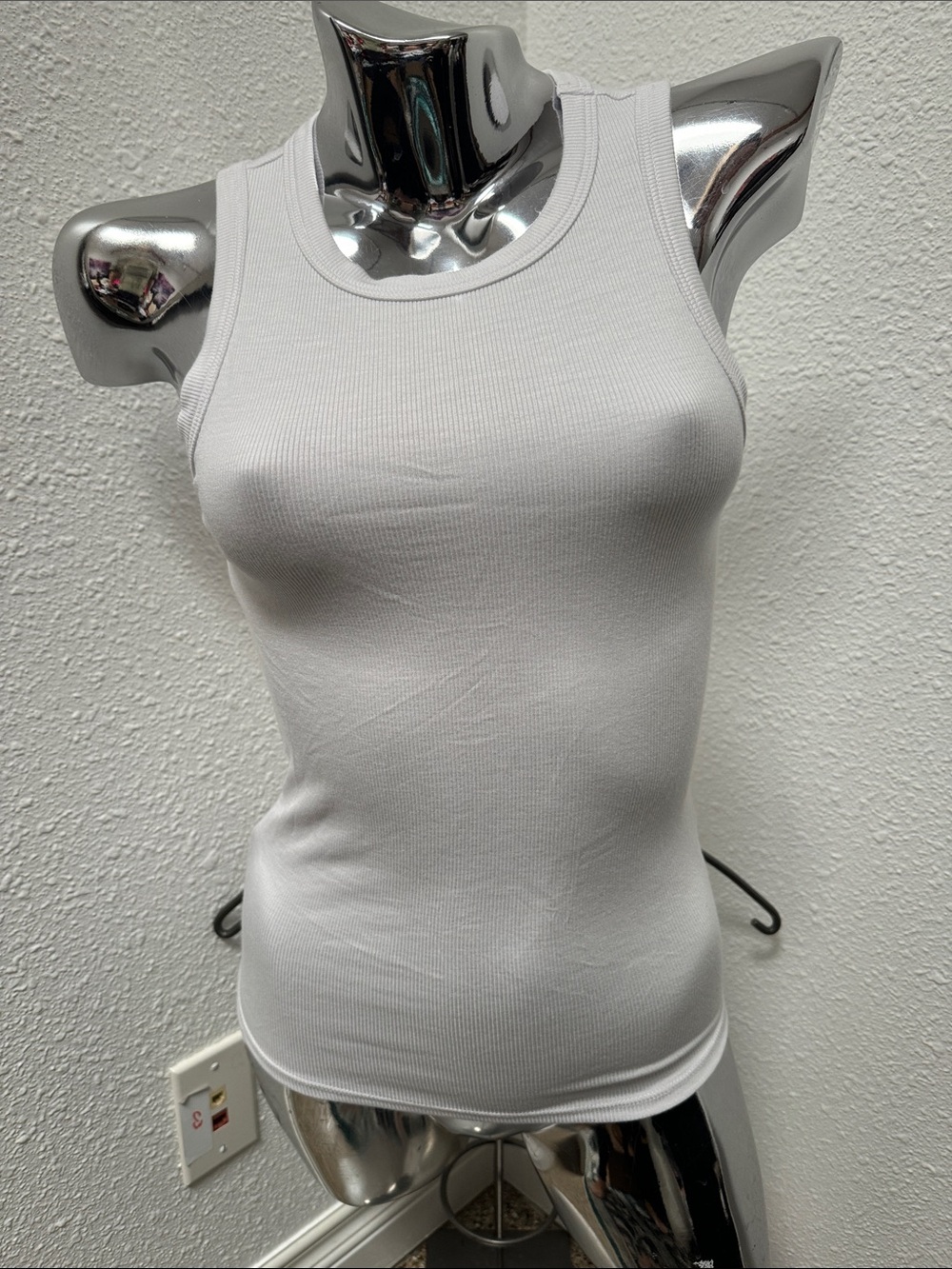💫NWT🔖Joah Brown HARD TO FIND NEW! White Ribbed tank top S/M STAPLE